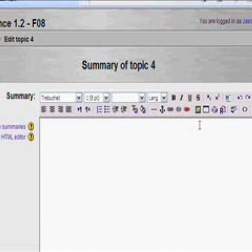 Teaching the Upload of Files to Moodle