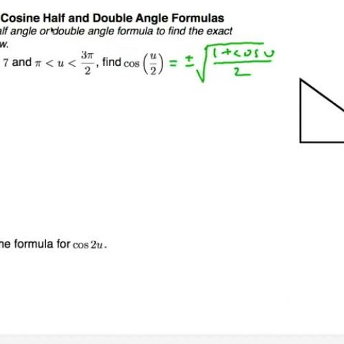 PC Cast 17 Double and Half Angles for Cosine