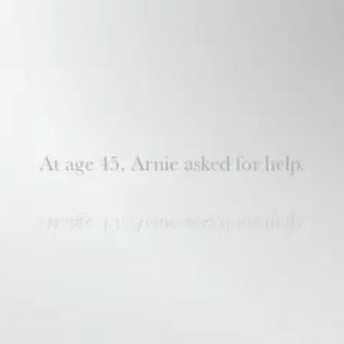 Arnie learned to read and write