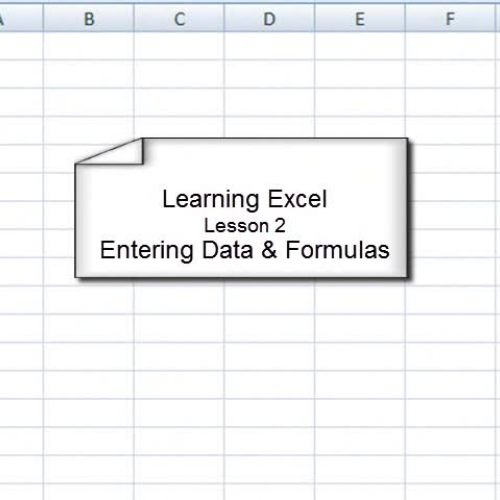 Learning Excel Lesson 2 Entering Data and For