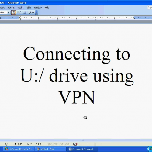 Connecting through VPN