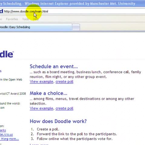 How to make a simple database using Doodle