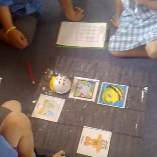 Bertie Bee-bot visits Garfield!