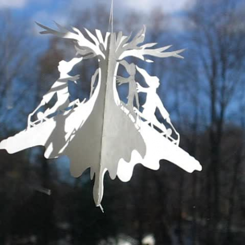 Scherenschnitte Snowmen