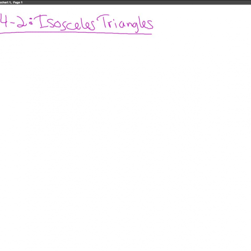 Isosceles Triangles