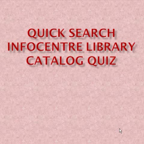 Library Catalog Review