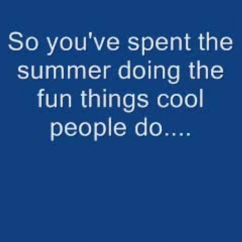 Welcome Back Students