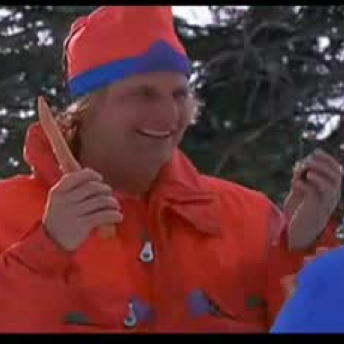 Slapstick snowball fight