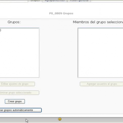 Como crear grupos y agrupaciones en Moodle