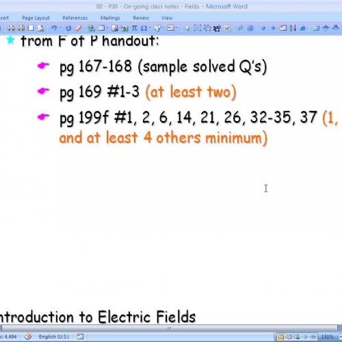 PHY 30S - Class notes - Nov 26 08