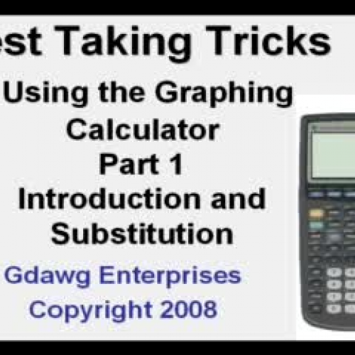 Test Taking Tricks 1 Introduction and Substit