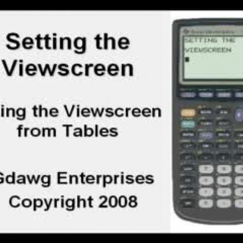 Setting the Viewscreen from Tables