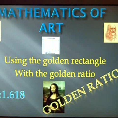 Math in the Real World Math and Art