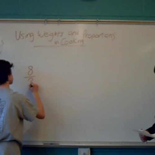 Math in the Real World Cooking with Weights a