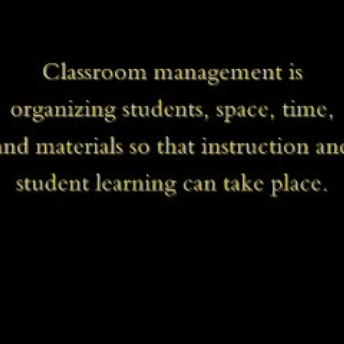 Classroom Management
