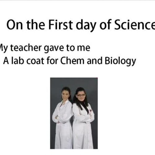 Twelve Days of Christmas for the Science Clas