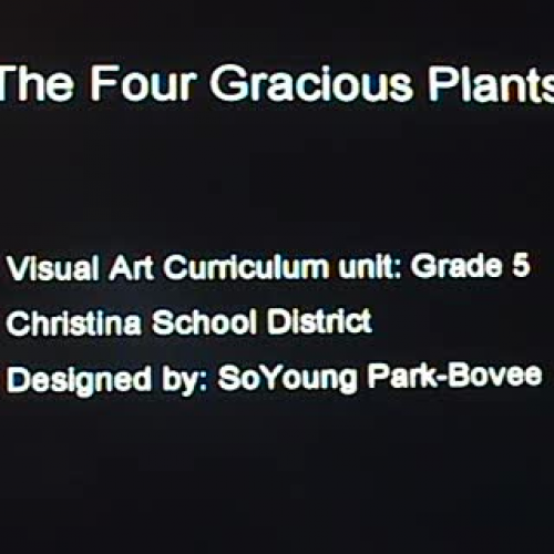Overview about The Four Gracious Plants