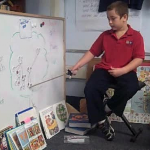 Arnold praesentiert den Familienbaum