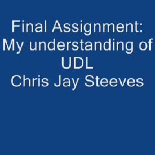 Final UDL Lesson Assignment-Steeves
