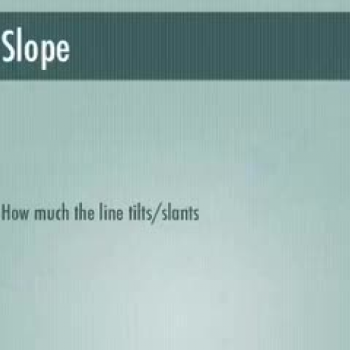 Calculating Slope