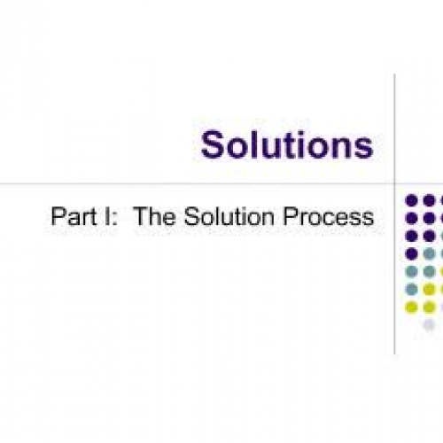 Solutions Part One