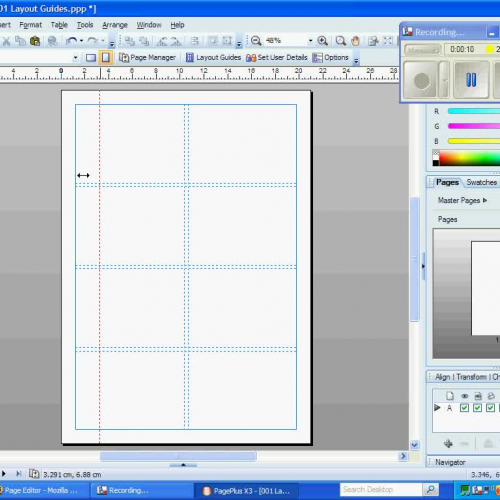 Ruler Guides in Serif PagePlus