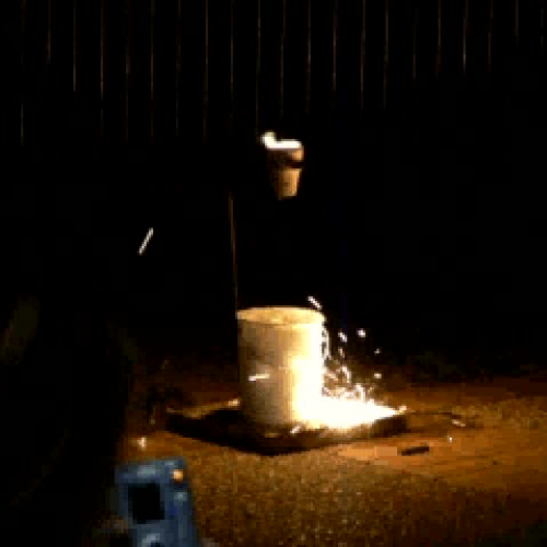 Burning water - thermite reaction
