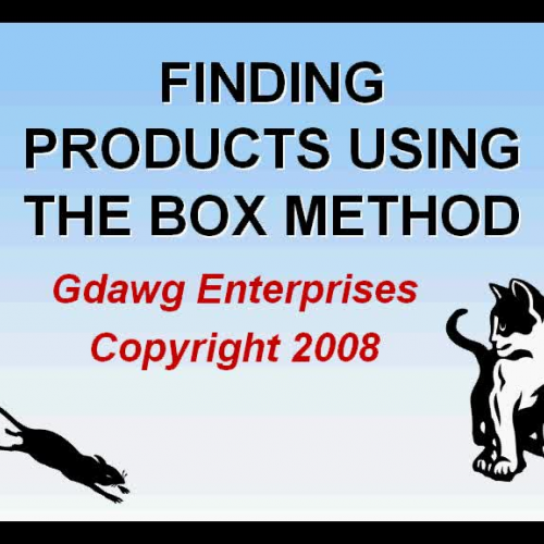 Finding Products Using the Box Method