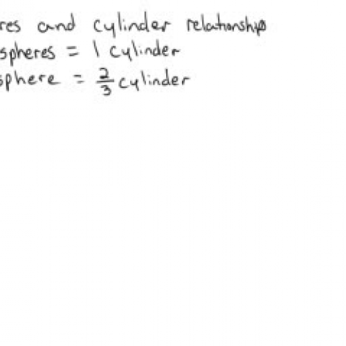 Relationships between Spheres and Cylinders P