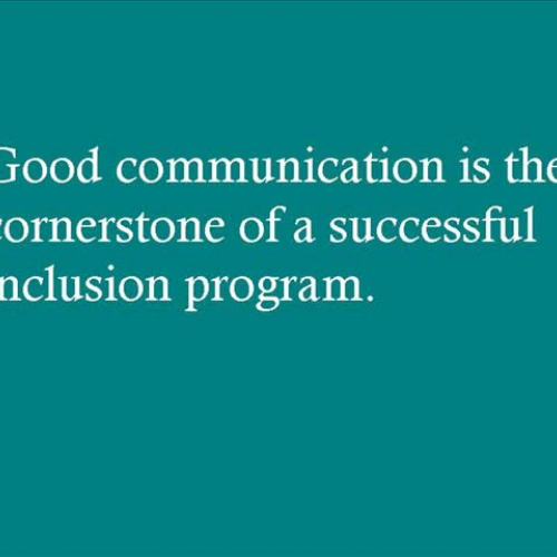 Inclusion Communication Model