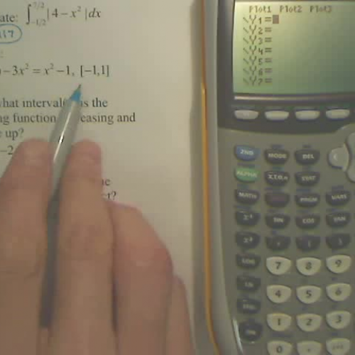 Solving with a Graphing Calculator