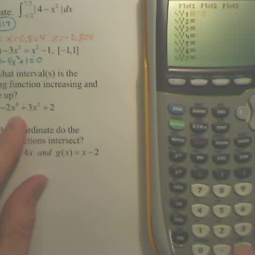 Finding Increasing Intervals with a Graphing 