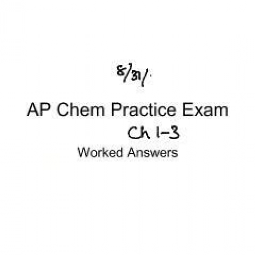 WPHS AP Chemistry Chapter 1-3 Review Answers
