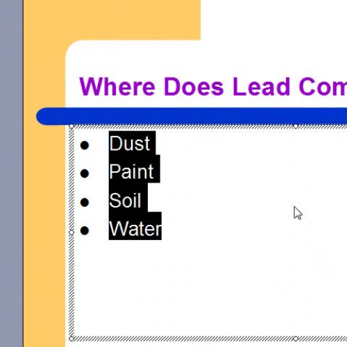 Lesson 5-3 Lead slides