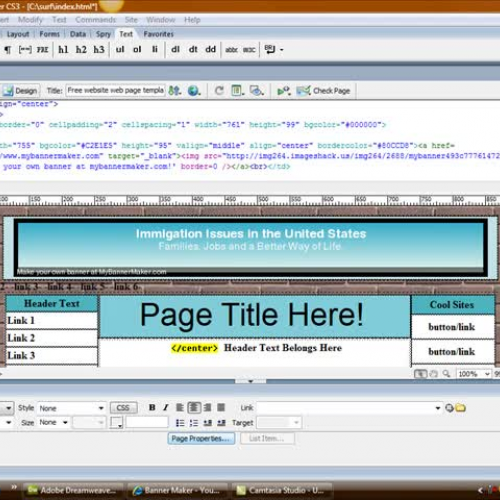 Adding Navigation to our template