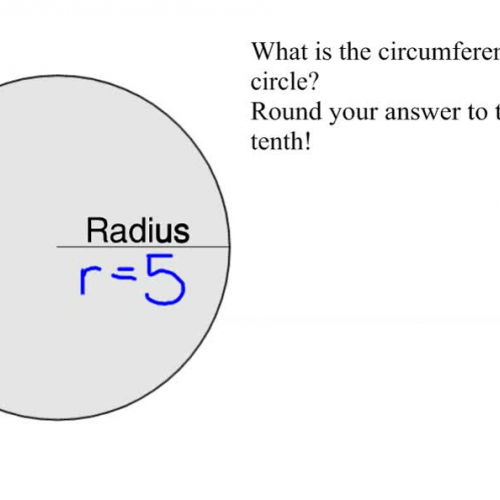 how to calculate circumference given radius