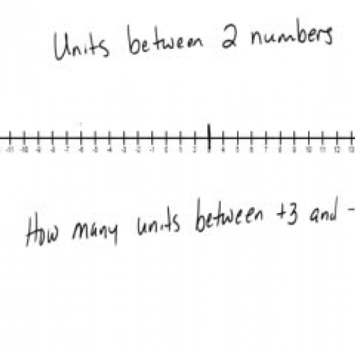 Finding the number of units between two numbe