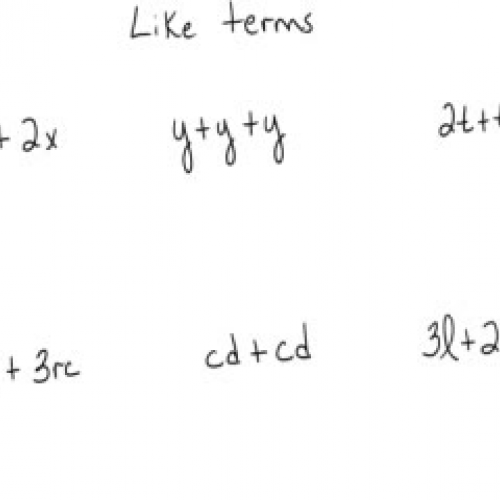 Combining like terms