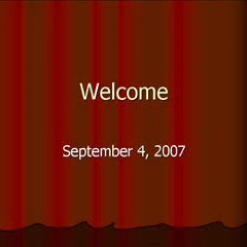 Opening Day Presentation