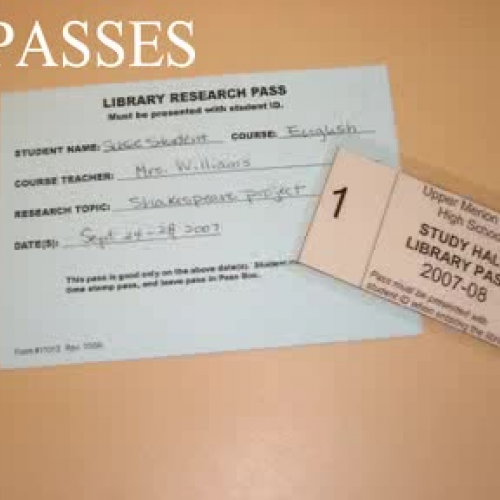 Study Hall to Library Procedures