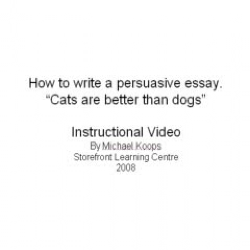 How to write a persuasive essay.