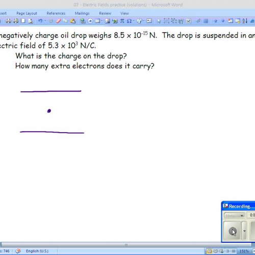 PHY 30S - Electric Fields Practice - Q 9