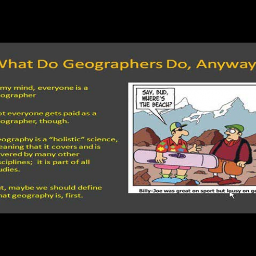 A Definition for Geography