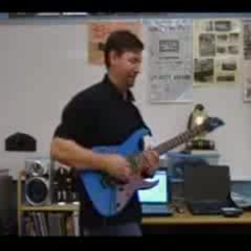 Teacher Plays Guitar to Blow off Steam