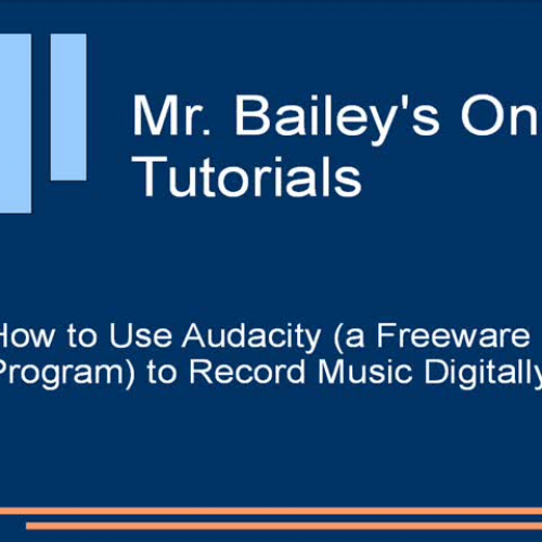 How to Record Music Using Audacity