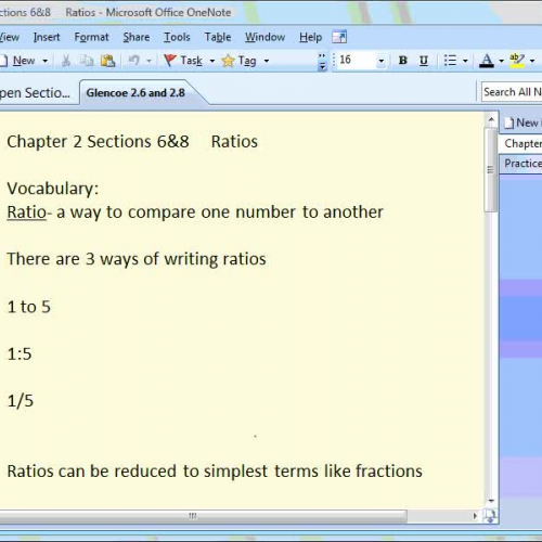 ratios