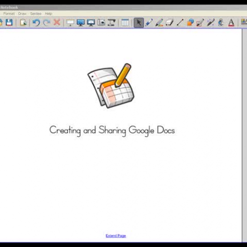 Creating and Sharing a New  Google Document D