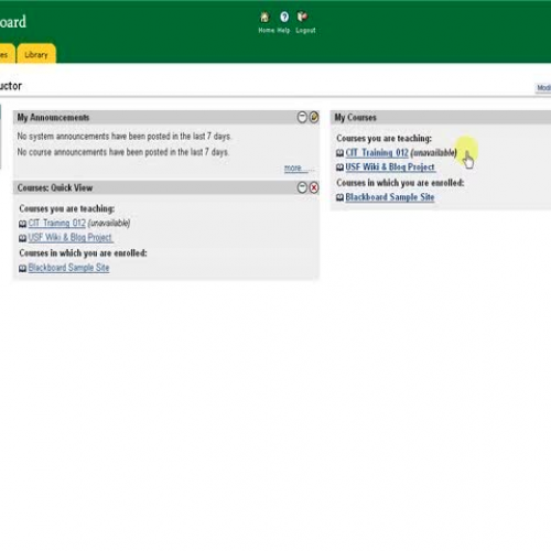 Making Course Available