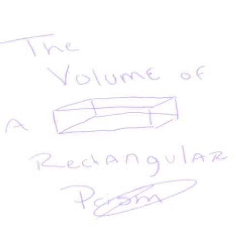 Student Explains Volume of a rectangular pris