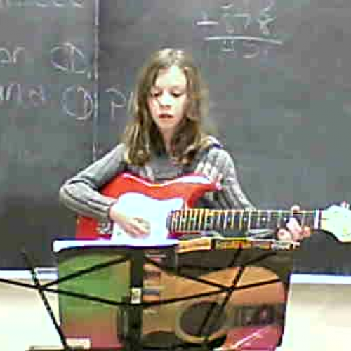 Bailee playing Jingle Bells